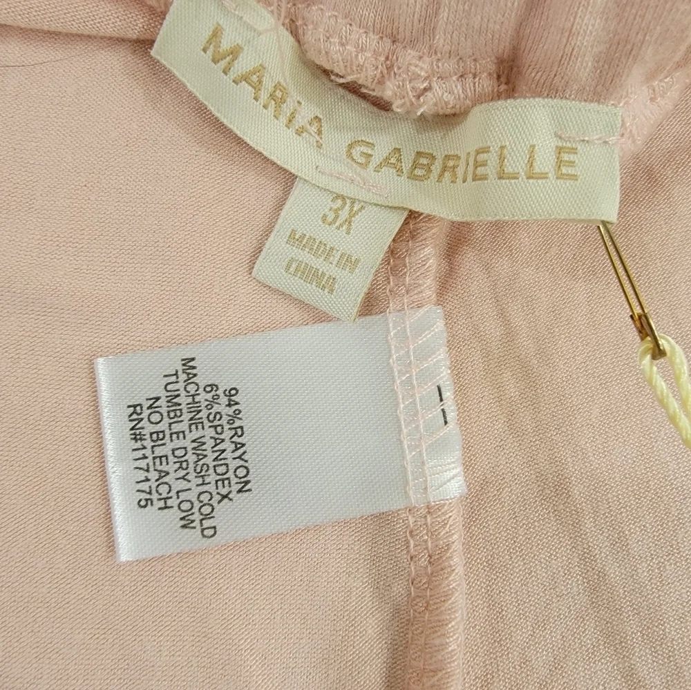 NEW Maria Gabrielle Women's Pink Sleep Shorts Size 3X Nightwear